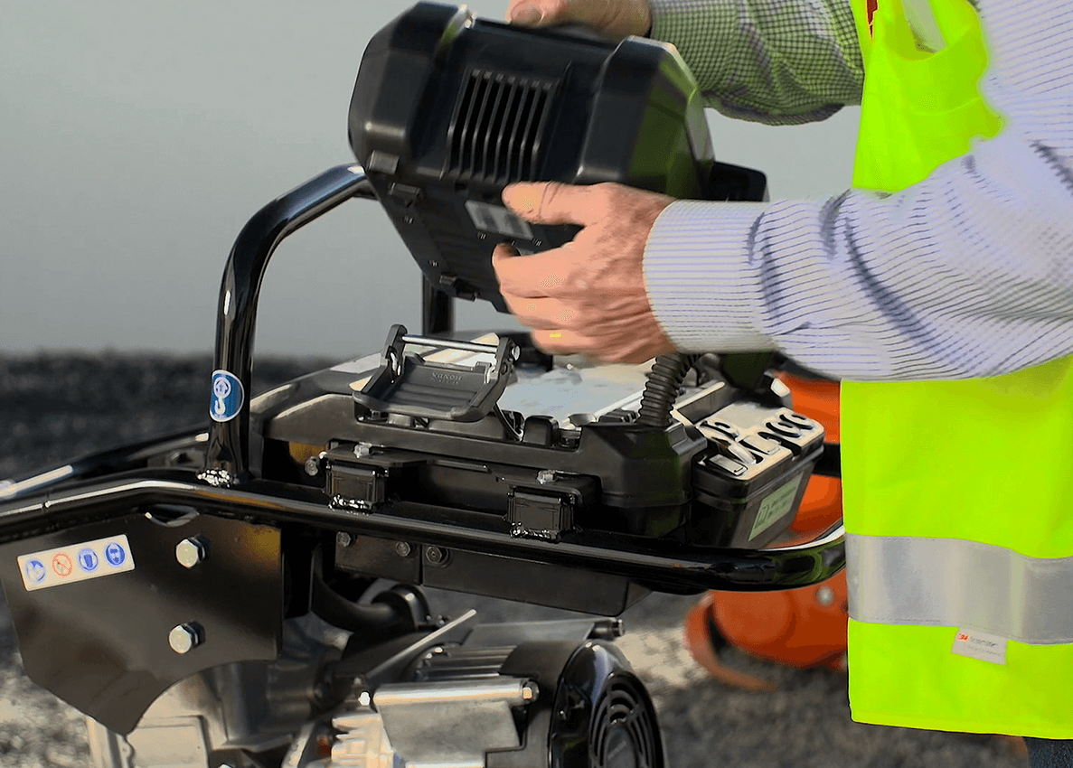 Image of removable and interchangeable battery